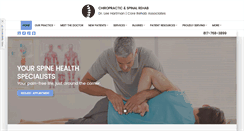 Desktop Screenshot of burlesonspine.com