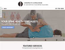 Tablet Screenshot of burlesonspine.com